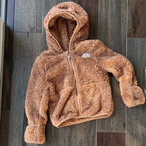 North Face Brown Fleece Hoodie with Ears